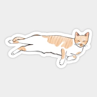 Lazy Long Boy Sticker